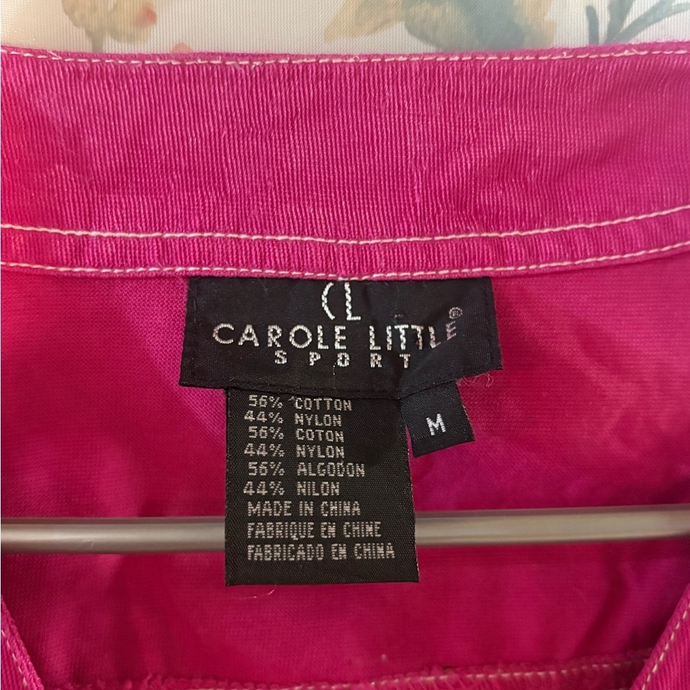 Vintage Carole Little Sport Fuchsia Vest - Picture 3 of 8